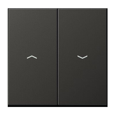 Jung AL2995PAN Wippe, mit Pfeilsymbolen, Aluminium lackiert, Serie LS, anthrazit