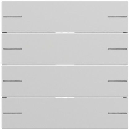 Gira 575476 Wippenset 4-fach für Tastsensor 4.70, System 70, grau matt (lackiert)