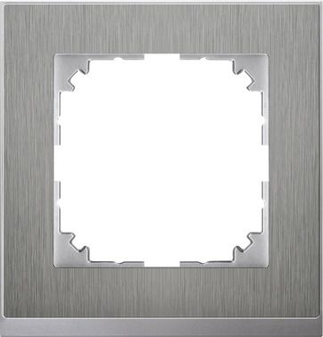 Merten MEG4010-3646 Rahmen 1-fach, M-Pure Decor, Edelstahl/aluminium