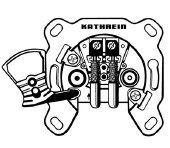 Kathrein ESD 44 Durchschleifdose 2-fach, eine Zu / Ableitung