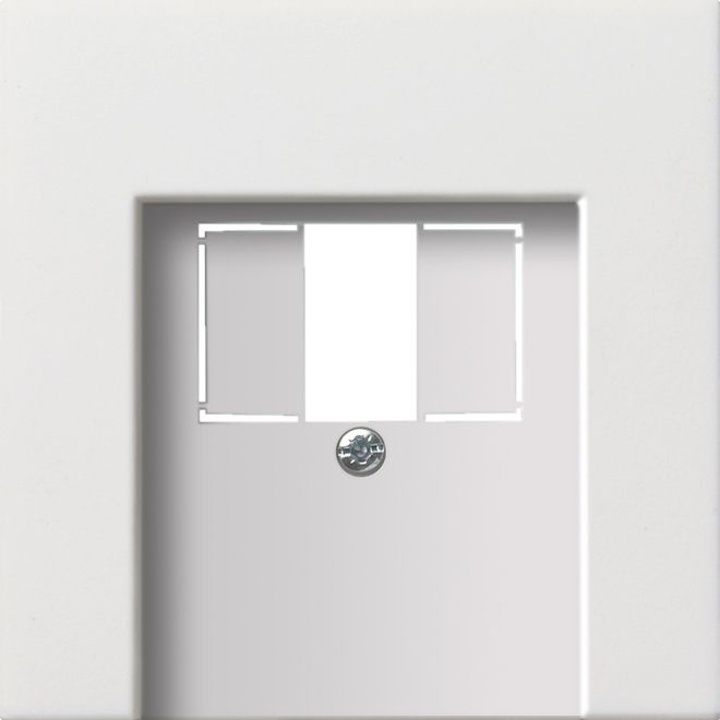 Gira 0276112 Abdeckung TAE USB, Flächenschalter, reinweiß glänzend