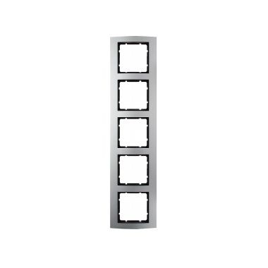 Berker 10153004 Rahmen 5-fach, B.3, Alu/anthrazit