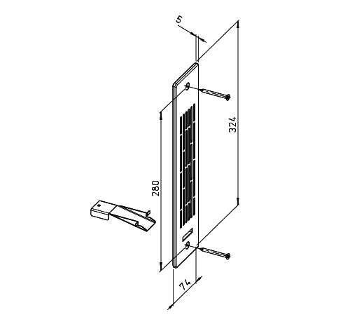 Helios KWL 45 LG-W Laibungsgitter Edelstahl, weiß