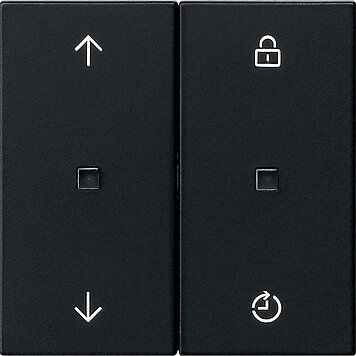 Gira 5363005 S3000 Bedienaufsatz Memory Pfeile, System 55, schwarz matt