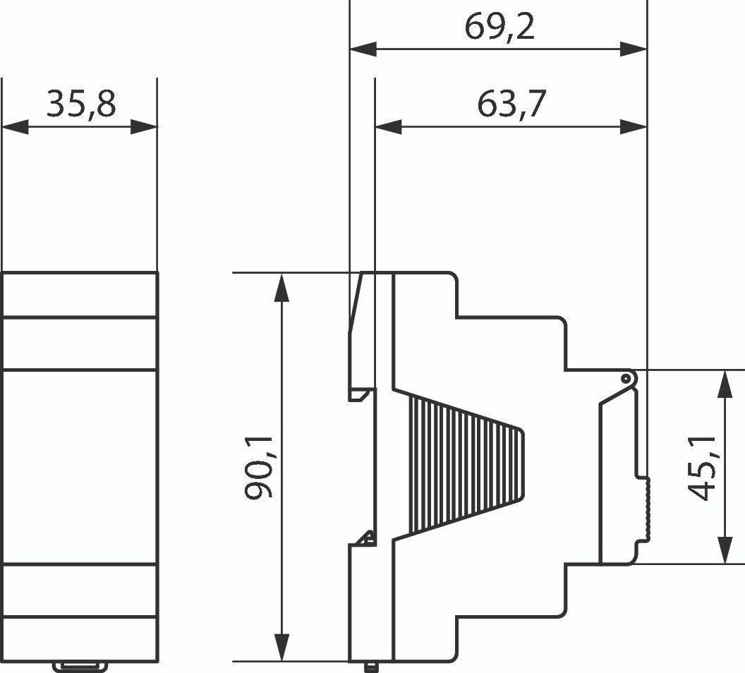 Theben Ramses 366/1 top2 Uhrenthermostat digital 230V