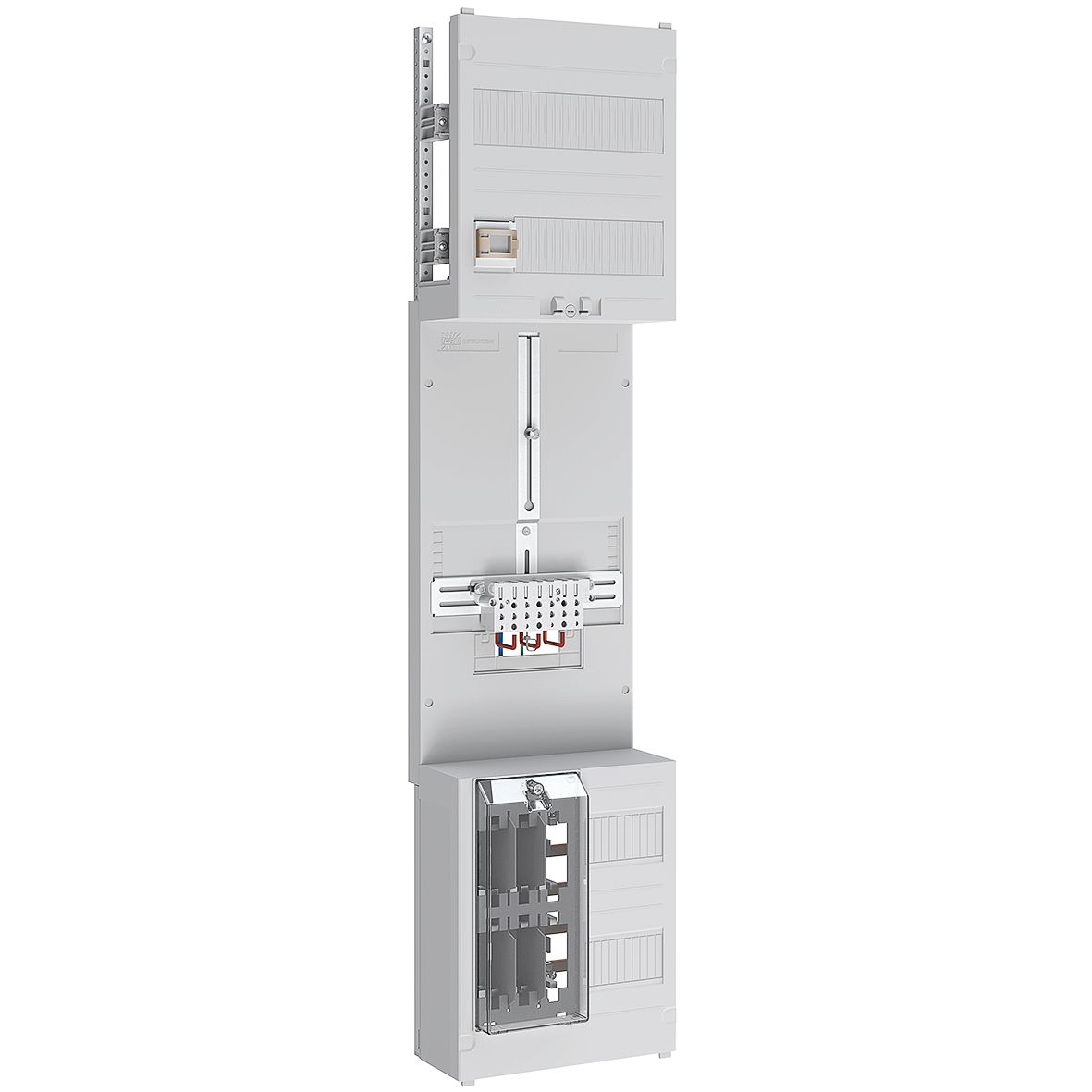ABN Z17910 Zählerfeld 3Pkt, 1Z, NH00, mit sHS/ZSK, IP43, SK2, 5-polig, BxHxT 250x1050x210 mm