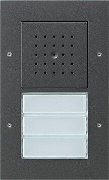 Gira 126167 Türstation 3-fach Unterputz, Gira TX_44, (WG UP), anthrazit