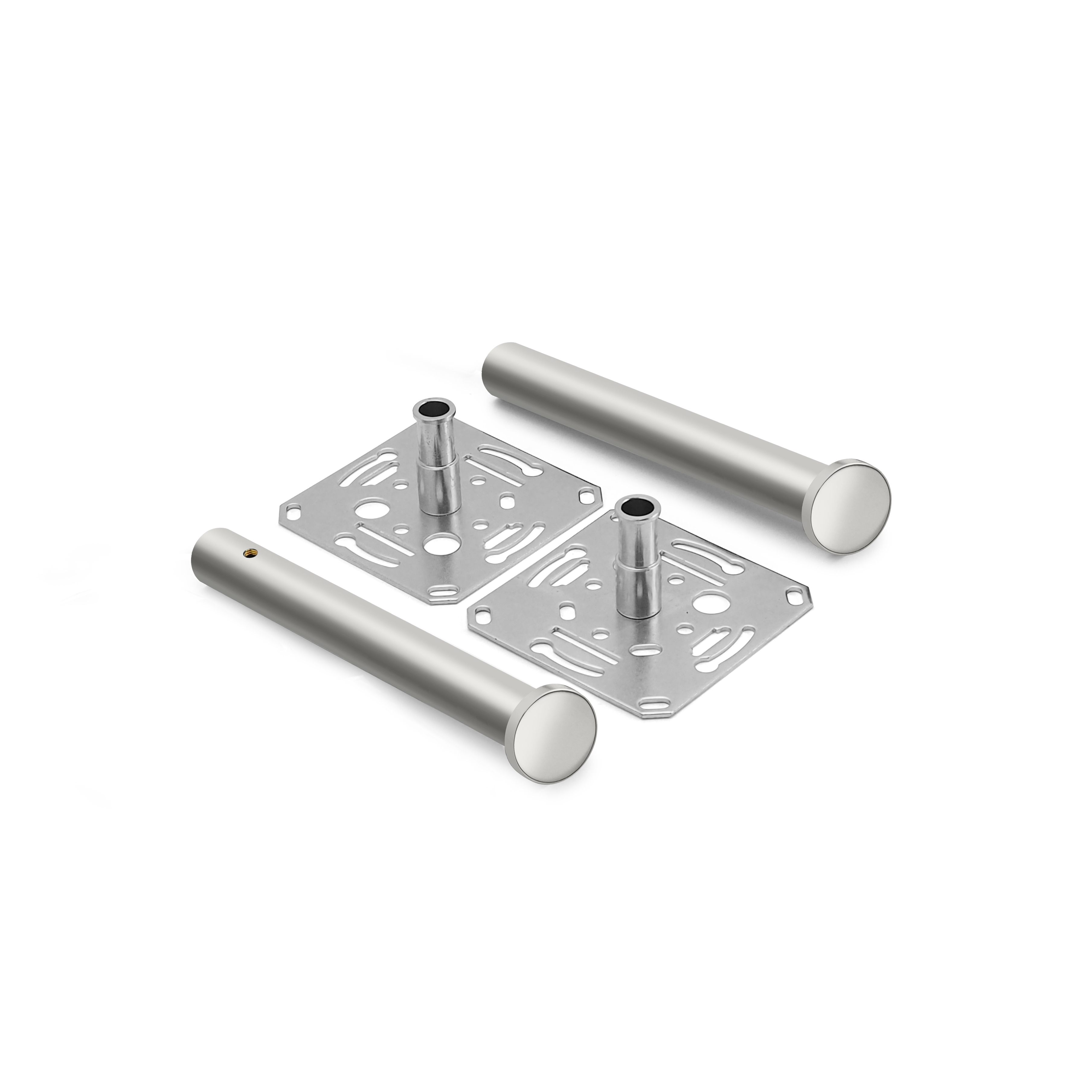 qles RHS6036 Regalhalter 120 mm (2 Stck.), für Merten D-Life, Edelstahl, lackiert
