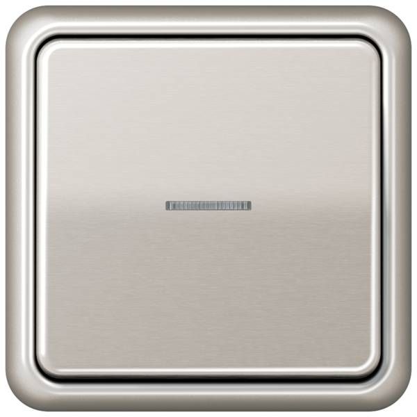 Jung CD581PT Rahmen 1-fach, senkrechte und waagerechte Montage, Aluminium eloxiert, CD 500, platin