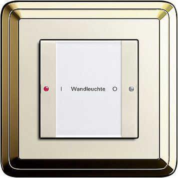 Gira 213101 Wippenset 1-fach mit Beschriftungsfeld, System 55, Klar/cremeweiß glänzend