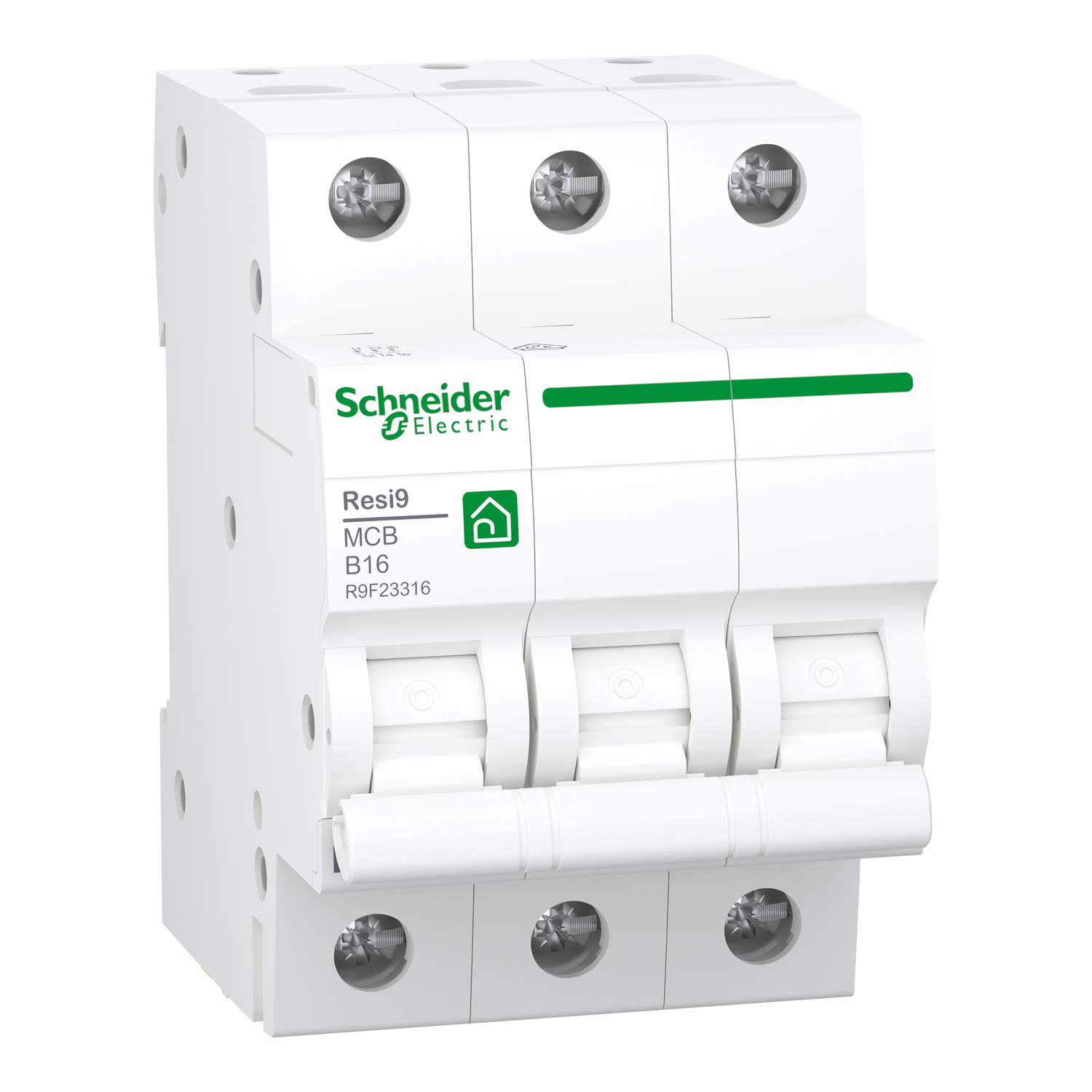 Schneider R9F23316 Leitungsschutzschalter 3-polig, 16A, B-Charakteristik, 6kA