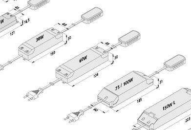 Hera 20604001901 Trafo LED 24V/75W mit Eurostecker