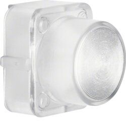 Berker 1221 Haube für Drucktaster und Lichtsignal E10, 1930/Glas/Palazzo, klar transparent
