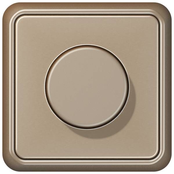 Jung CD581GB Rahmen 1-fach, senkrechte und waagerechte Montage, Aluminium eloxiert, CD 500, gold-bronze