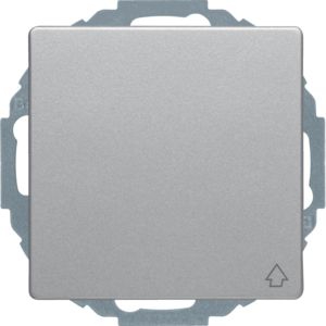 Berker 47446084 Schutzkontakt-Steckdose mit Klappdeckel und erhöhtem Berührungsschutz, Q.x, aluminium samt