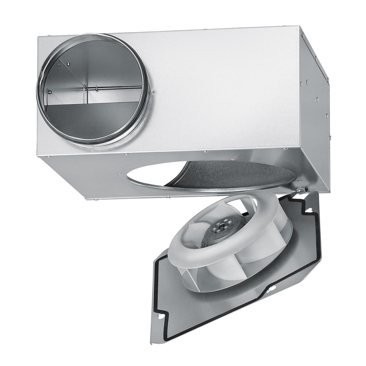 Helios 02658 SVR-100-C Flach Radialrohrventilator mit Rohranschluß Ø 100 mm, 230V, 310 m³/h