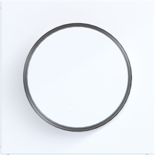 Hager WAN7060WG Zentralstück für Drehdimmer/Drehpotenziometer, A.x/C.x, lichtweiß glänzend