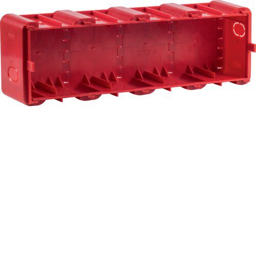 Berker 18720040 Einbaudose 4-fach für UP-Montage, R.8, rot