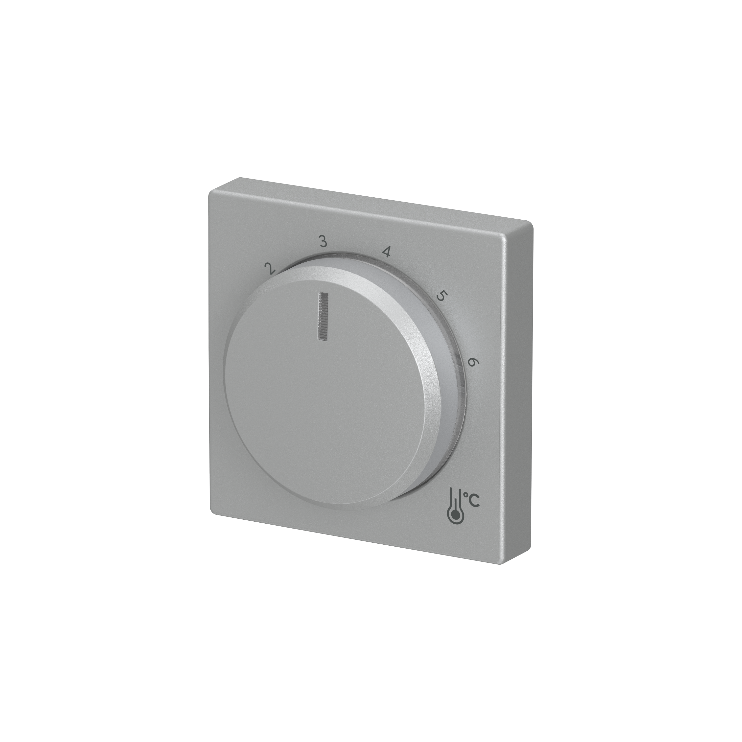Busch-Jaeger 1794 R-83 1Zentralscheibe für Raumtemperaturregler, aluminium silber matt, Plattform 63