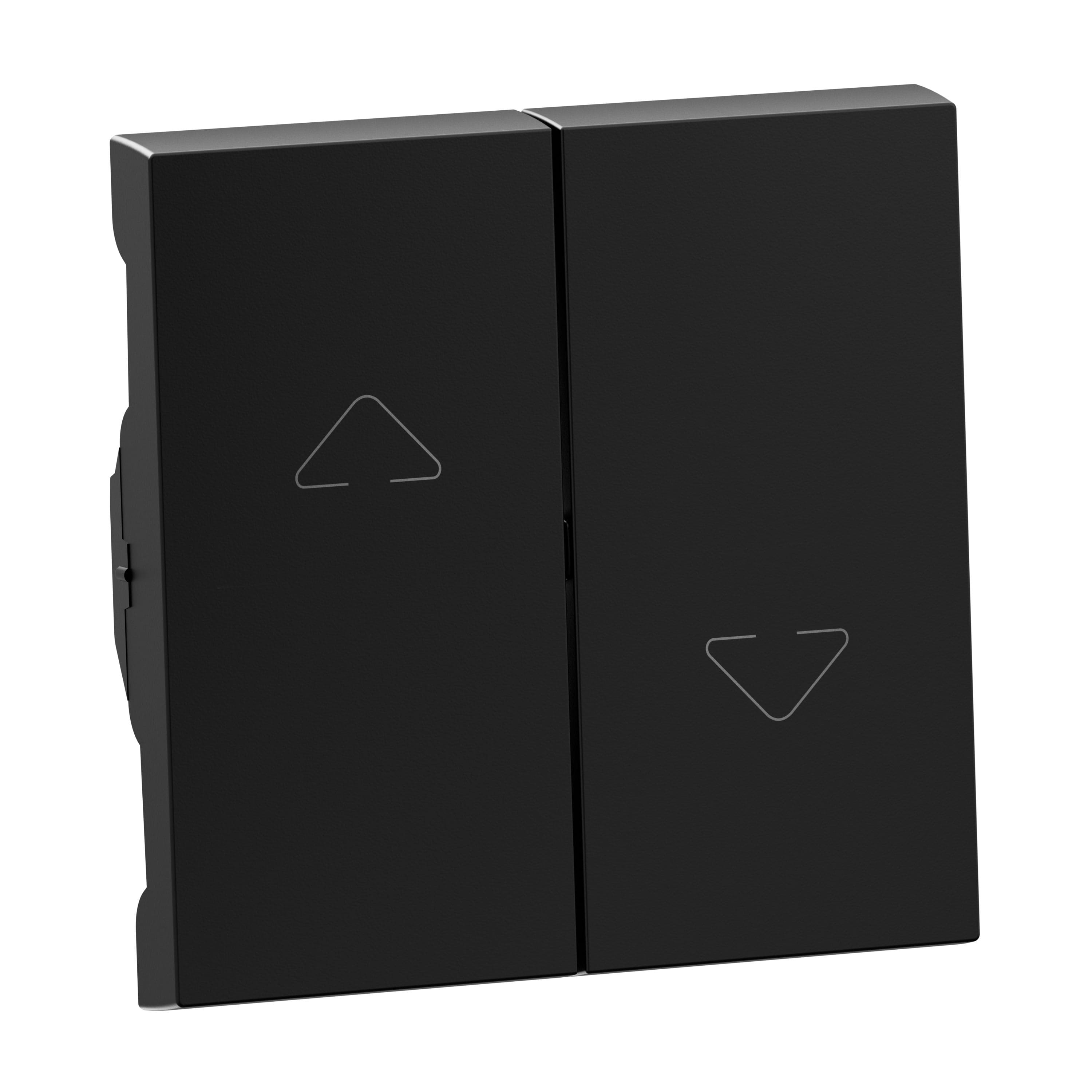 Legrand 765347 Wippe Jalousieschalter/-taster, 2-Tasten-System, schwarz, SEANO