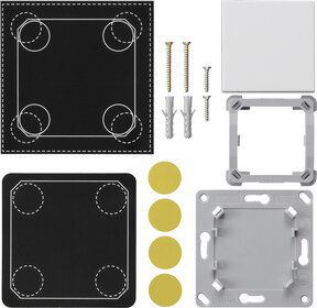 Gira 823103 Montageset EnOcean Funk Wandsender 1-fach, System 55, reinweiß glänzend