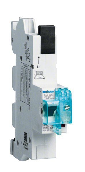 Hager HTS125E SLS-Schalter, 1-polig, 25A, Typ E, Sammelschiene, QuickConnect