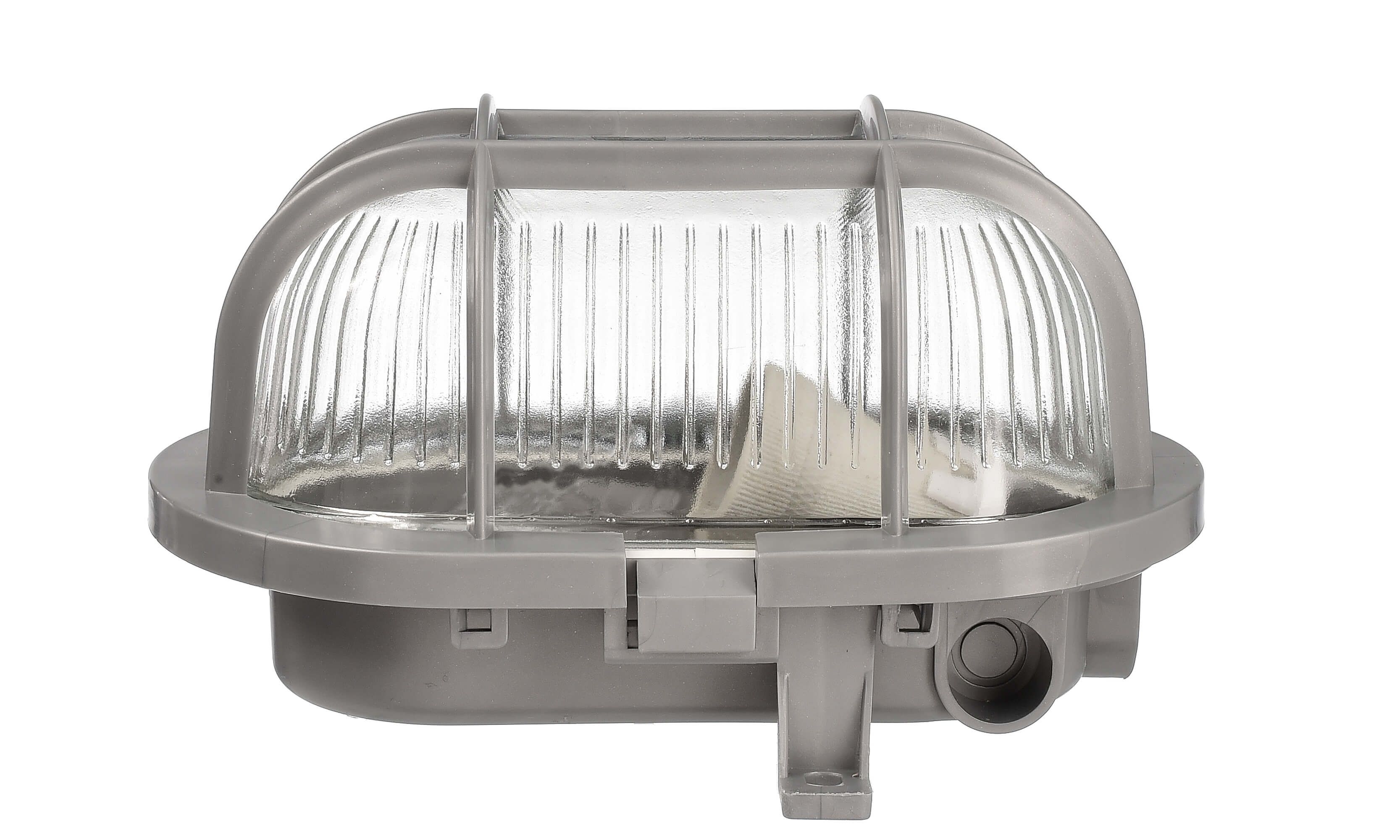 Deko-Light 731167 Decken- und Wandaufbauleuchte, Sotano Retro, oval, 1x max. 60 W E27, 220-240 V/AC, 50 / 60 Hz, grau