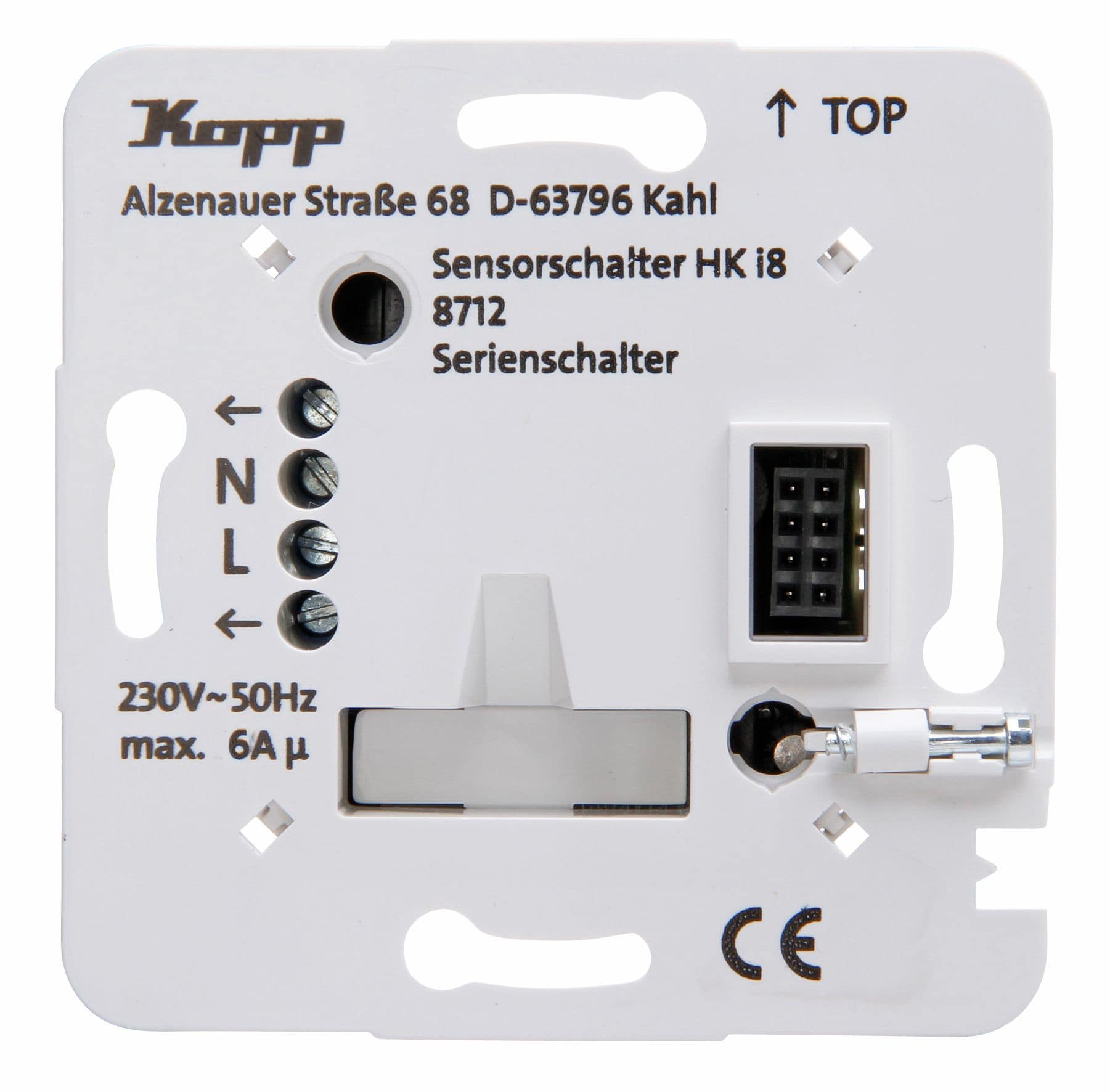 Kopp 871200010 UP-Leistungsteil HK i8, Serienschalter