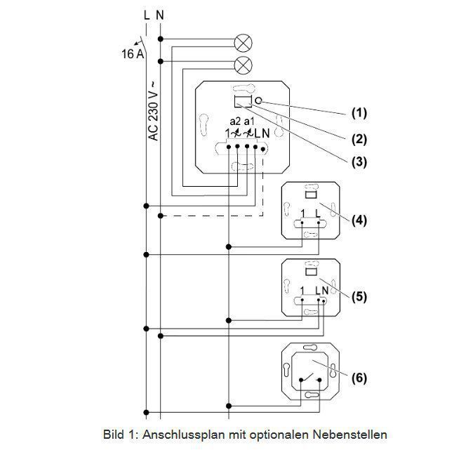 Gira 540200 System 3000 Universal-Tastdimmeinsatz Komfort 2fach