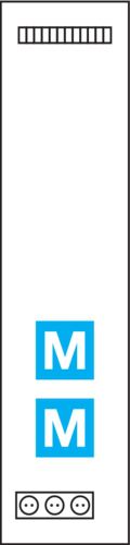 Hager UF31NW universZ Multimediafeld ohne RJ45-Module,1-feld. 1050mm