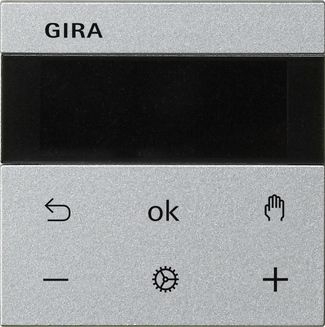 Gira 539326 S3000 Raumtemperaturregler Display, System 55, Farbe alu