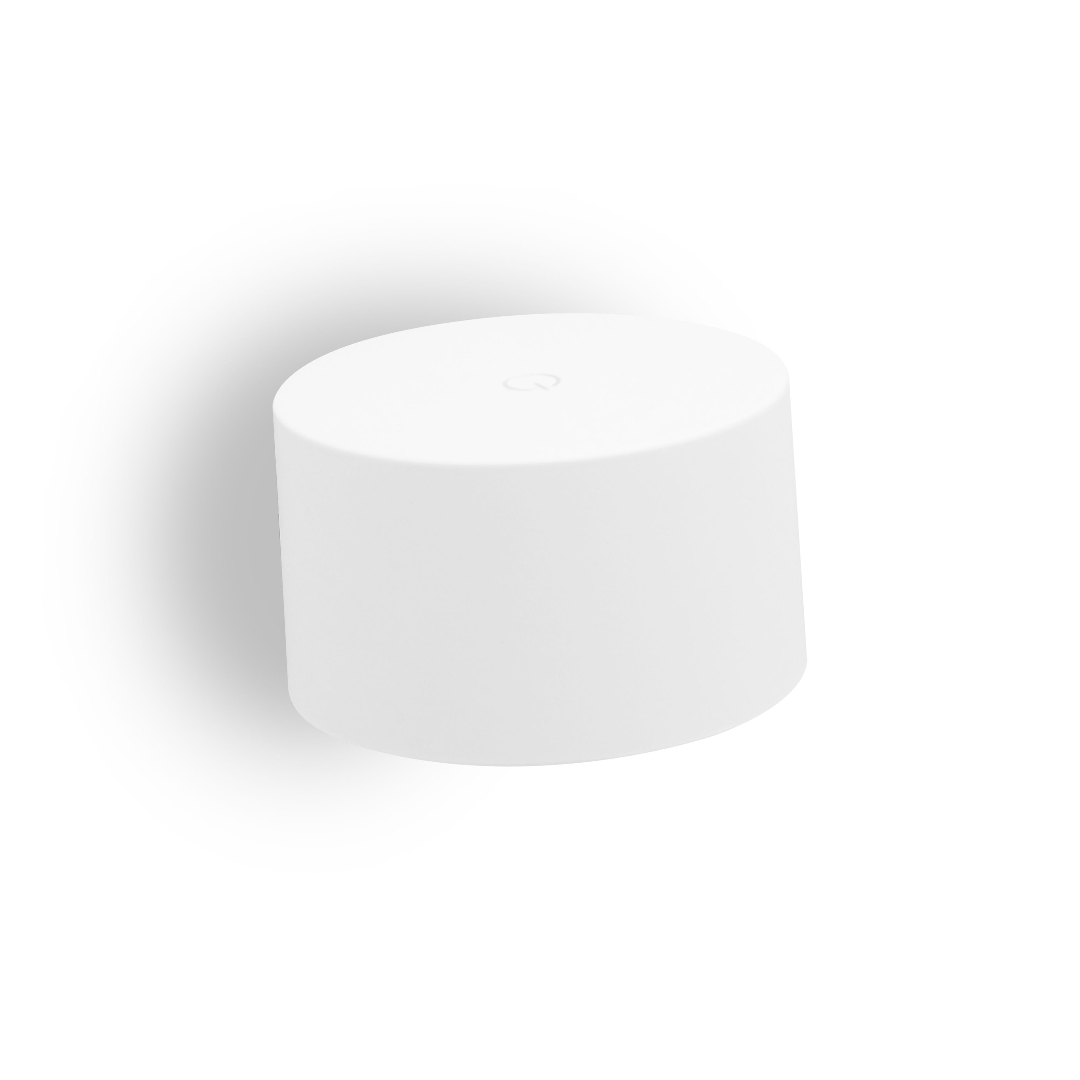 qles AWR0625 Akku Wandleuchte, für Merten System-M, LED/3 Farbstufen (2700K, 4000K, 5700K), Aktivweiß glänzend, rund, IPX4, dimmbar, magnetisch/abnehmbar