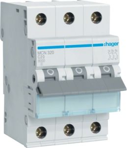 Hager MCN 320 Leitungsschutzschalter 20A, 3polig