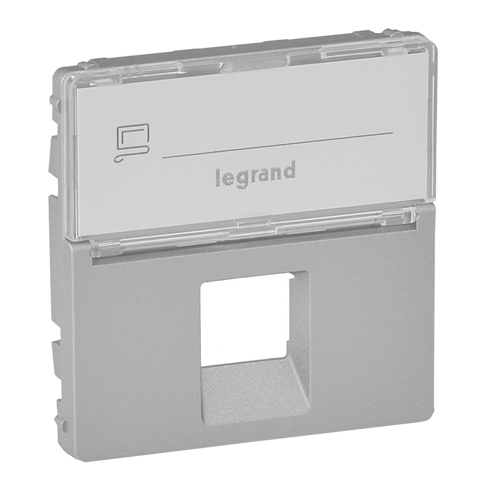 Legrand 755472 Abdeckung mit Beschriftungsfeld für Telefon- oder Datendose
