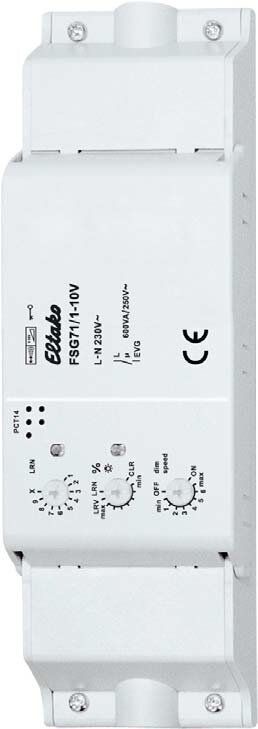 Eltako FSG71/1-10V Einbau- Funk-Universaldimmschalter für EVG 1-10V