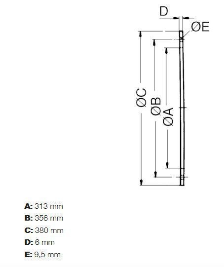 Maico GF 30 Gegenflansch zur Montage von Ventilatoren an Lüftungsleitungen, DN 300