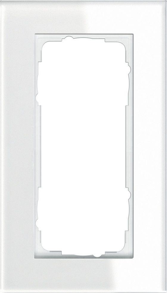 Gira 100212 Rahmen 2-fach ohne Mittelsteg, Esprit Glas