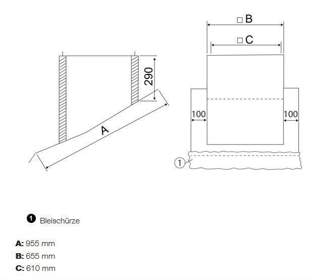 Maico SDS 35 Flachdachsockel zur Montage von Dachventilatoren auf Ziegeldächern, serienmäßige Ausführung bis 30° Dachneigung, DN 355