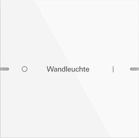 Gira 5031903 Wippenset 1-fach individuell für Tastsensor 4.95, Aluminium Reinweiß glänzend (lackiert)