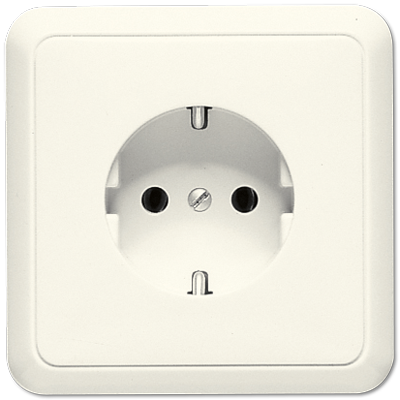 Jung 5520  Schutzkontakt-Steckdose mit Rahmen