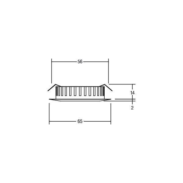 Brumberg 12109153 LED-Einbaudownlight, rund, starr, 12 V DC, 3,3 W, 60°, 2900 K, nickel