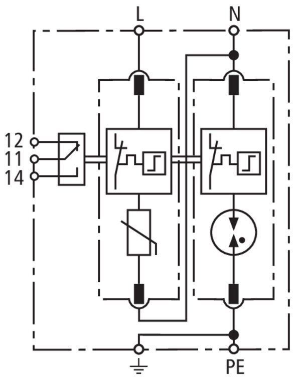 Dehn + Söhne 952135 Überspannungsableiter Typ 2 DEHNguard M für einphasige TT- und TN-Systeme