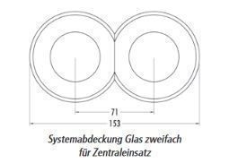 THPG 100613 Systemabdeckung Außenteil Weißglas