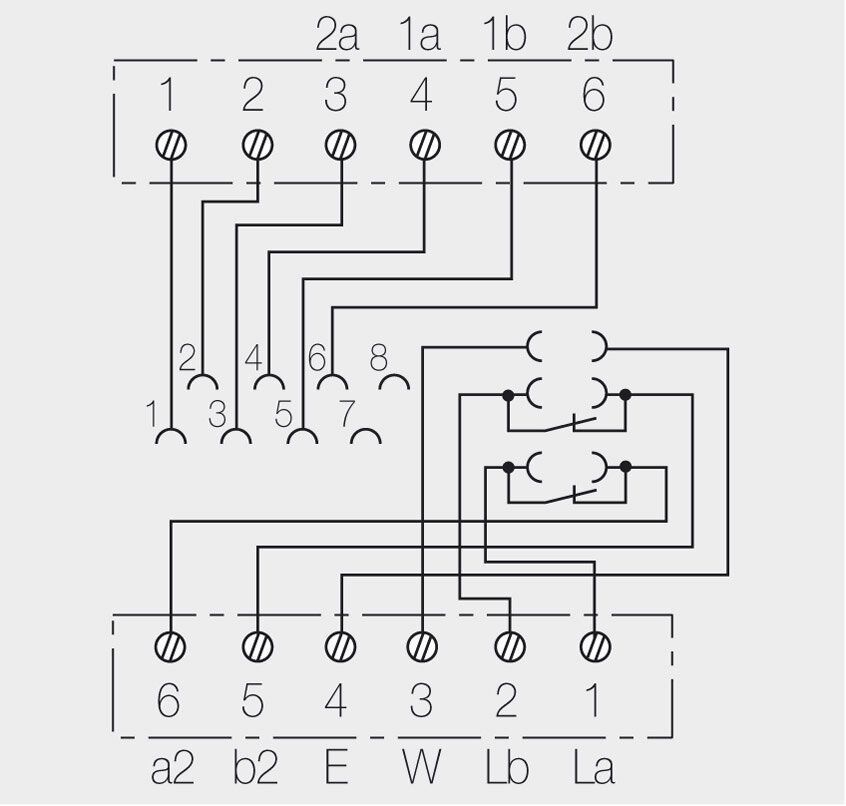 Busch-Jaeger UAE 8(6)TAE 6 F+N Anschlussdose