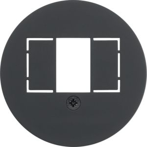 Berker MAN0101717 Zentralstück TAE, Serie 1930, softtouch, schwarz