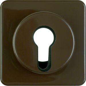 Berker 151911 Zentralstück für Schlüsselschalter/-taster, wg Up IP44, braun glänzend