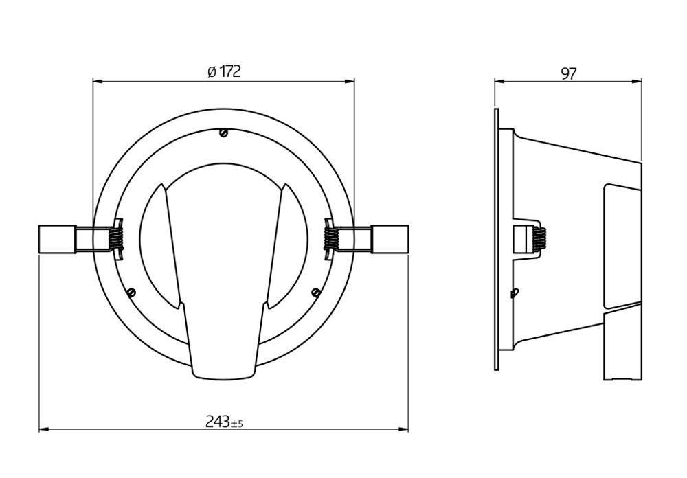 B.E.G. 93098 DL10-18-172-LED-3C Downlight