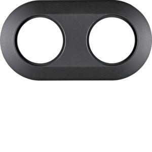 Berker MAN0100317 Rahmen 2-fach, Serie, Serie 1930, softtouch, schwarz