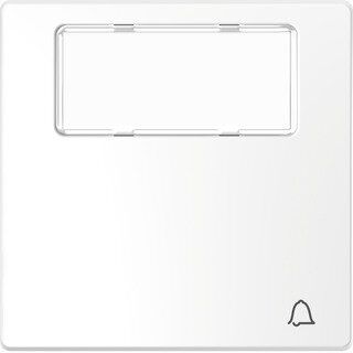 Merten MEG3365-6035 Wippe mit Schriftfeld und Kennzeichnung Klingel, System Design, Lotosweiß