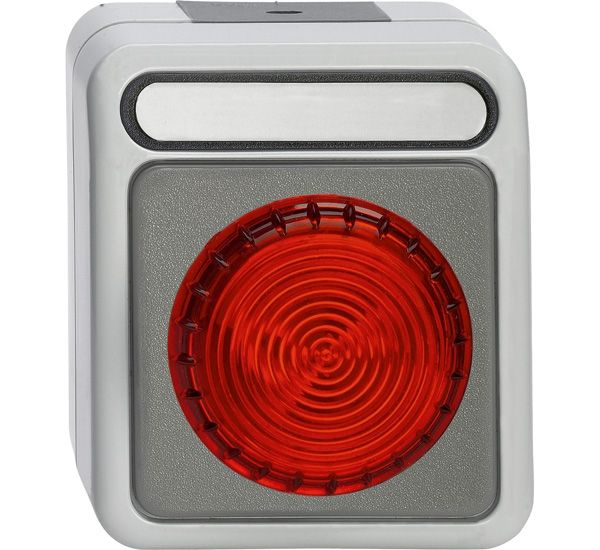 Merten MEG4410-8029 Lichtsignal E 14, AQUASTAR, lichtgrau